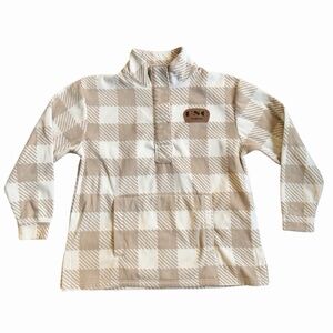 NWT NCAA Women's Buffalo Checkered 1/4 Zip Sweatshirt